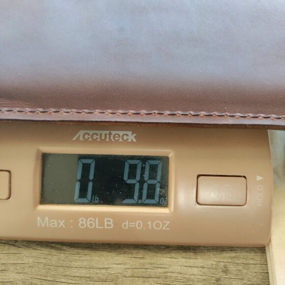 Portland Leather- Elegant Brown Leather Laptop Sleeve - Picture 10 of 10